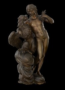 Ganymedes és a sas, 1710 körül (bronz)